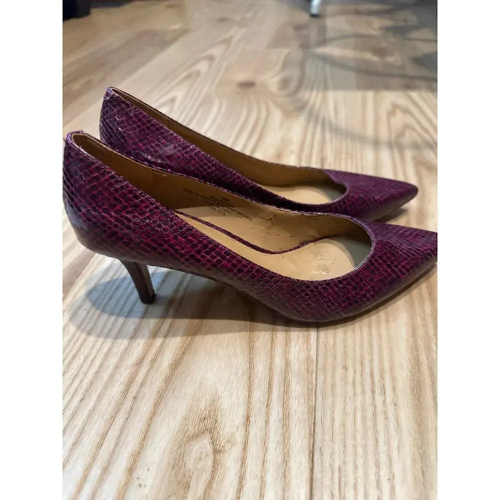 Nine West Heels, Women’s size 6,, burgundy - Picture 2 of 8